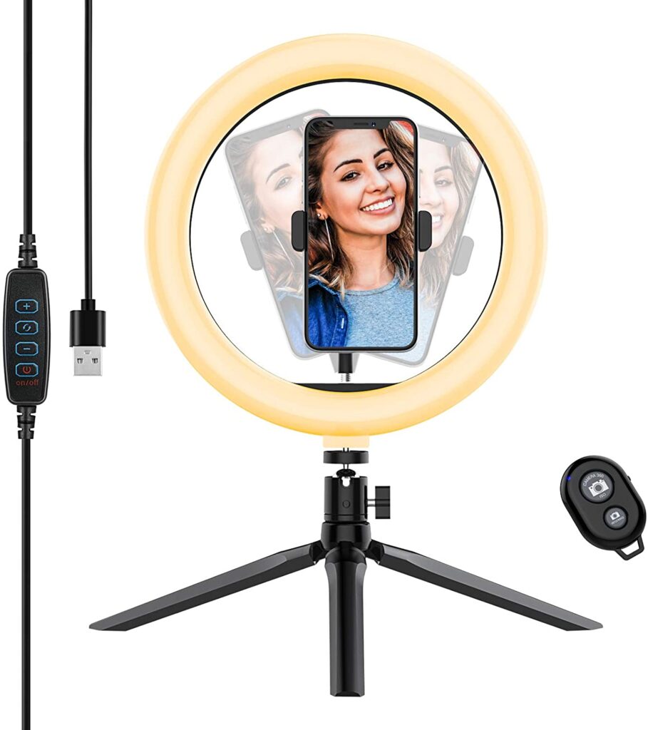 Anillo luz led para Youtube Anillo luz led iluminación Youtube